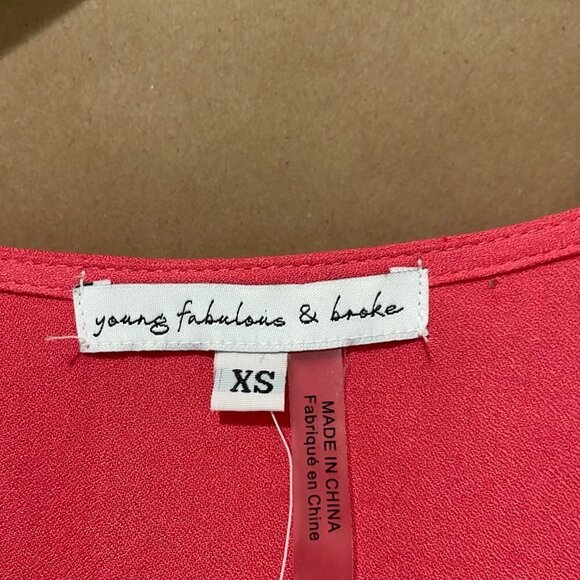 Young Fabulous & Broke High-Low Ruffle Wrap Dress Size XS - Picture 6 of 8